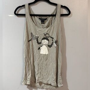 Marc Jacobs Gray Pajama Tank with Graphic Design